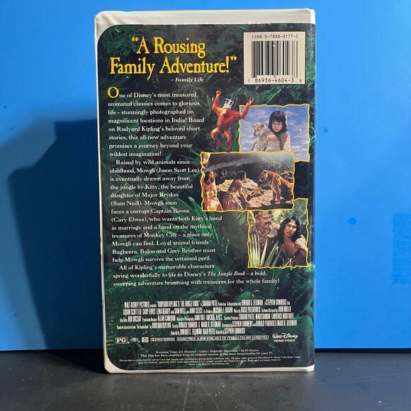 Disney’s The Jungle Book VHS (1995) Live-Action Jason Scott Lee - Clamshell - Picture 2 of 7